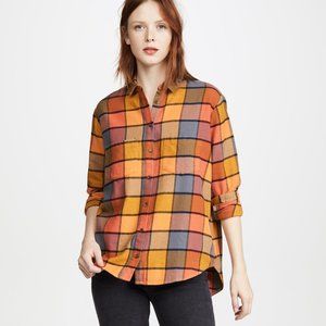 Madewell Flannel Sunday Shirt in Emmy Plaid